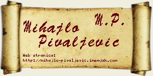 Mihajlo Pivaljević vizit kartica